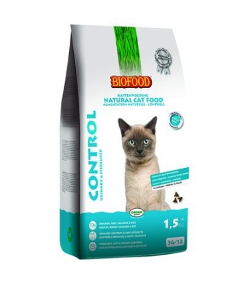 Croquettes Chat Control Biofood : 1,5 kg
