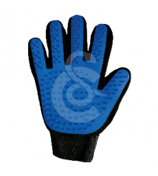 Gant Brandy à picots caoutchouc 5 doigts .Main droite - L16 x H23 cm - Bleu