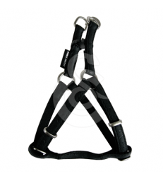 Harnais baudrier Mac Leather .2,5 cm - Tour de poitrail : 47 à 75 cm - Noir