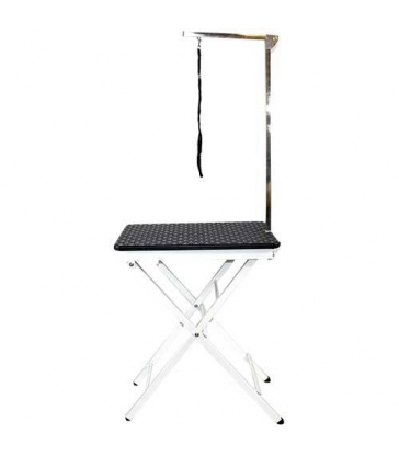 Table de toilettage pliante portable noire