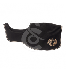 Couvre-reins long en laine William Brode Back On Track .Lg : 165 cm - Noir