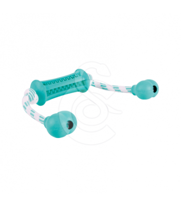 Jouet chien Trixie : Denta Fun Baton avec corde