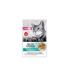 Cat Delicate Poisson Sauce Sachet repas. 26 sachets de 85 g