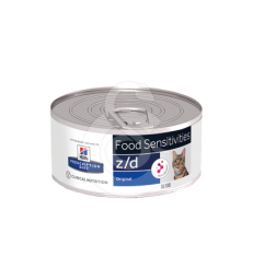 Feline Z/D Food Sensitivities Activ Biome+ Boîte. 24 boîtes de 156 g