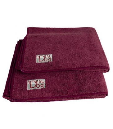 Serviettes Microfibre bordeaux IdealDog