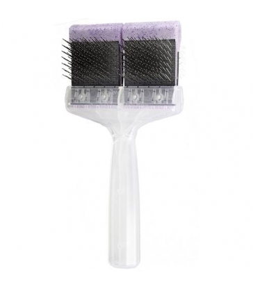 Brosse Activet dure - double paillettes violettes