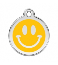 Médaille Red Dingo jaune "smiley"