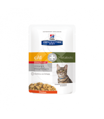 Feline C/D Urinary Stress + Metabolic Sachet Repas