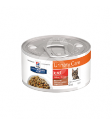 Feline C/D Urinary Stress Mijotés Poulet & Légumes Boîte. 24 boîtes de 82 g