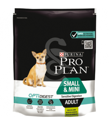 Dog Small&Mini Adult Sensitive Digestion Optidigest Agneau