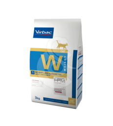 Veterinary HPM Cat W1 Weight Loss & Diabetes. Sac de 7 kg