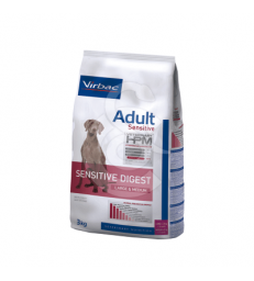 Veterinary HPM Dog Adult Sensitive Digest Large & Medium. Sac de 3 kg