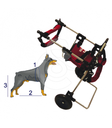 Chariot Canis-mobile avec Handy-Canis