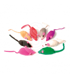 Jouet chat Zolux : 8 Souris en fourrure