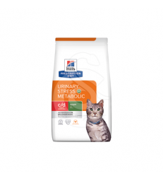 Chat C/D Urinary Stress Multicare + Metabolic Poulet. Sac de 3 kg