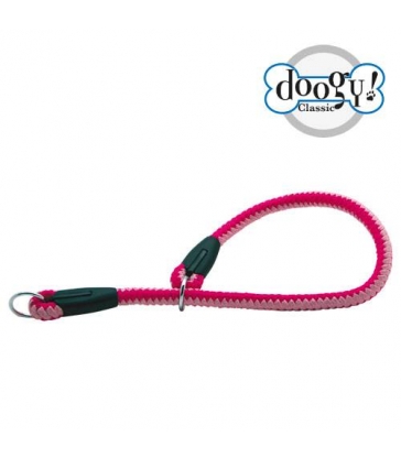Collier corde fluo rose