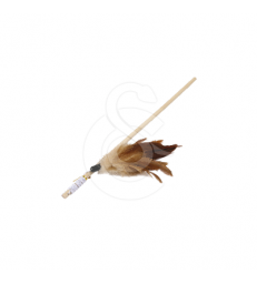 Jouet chat Wouapy : canne à pêche plumes