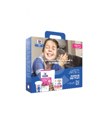 Chat Gastrointestinal Biome Poulet Trial Kit. Sac de 300 g + 2 sachets repas 85 g