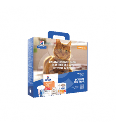 Chat c/d Urinary Stress Multicare Trial Kit. Sac de 400g+1 sach.85g poulet+1 sach.85g saumon