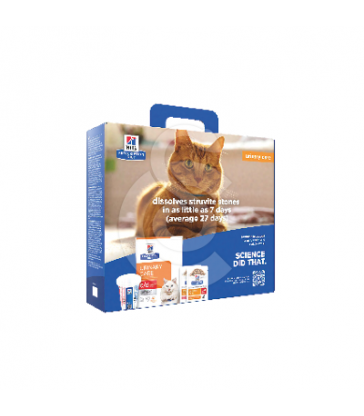 Chat c/d Urinary Stress Multicare Trial Kit. Sac de 400g+1 sach.85g poulet+1 sach.85g saumon