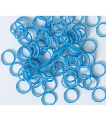 Elastiques Bleus par 100 - Diamètre 5 mm