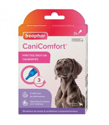 CaniComfort Pipettes calmantes pour chiens : 3 pipettes