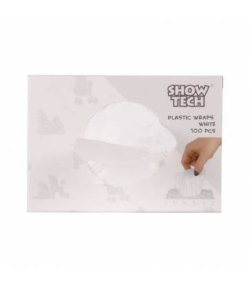 Papillotes en plastique blanche Show tech - 100 pcs