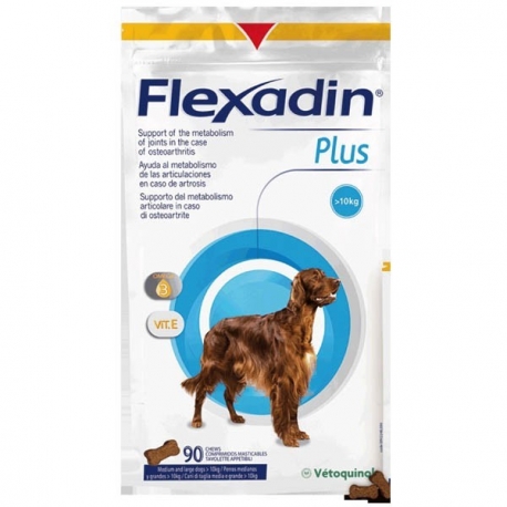 FLEXADIN : Supplément nutritionnel pour le soutien du métabolisme  articulaire chez le chien et le chat.